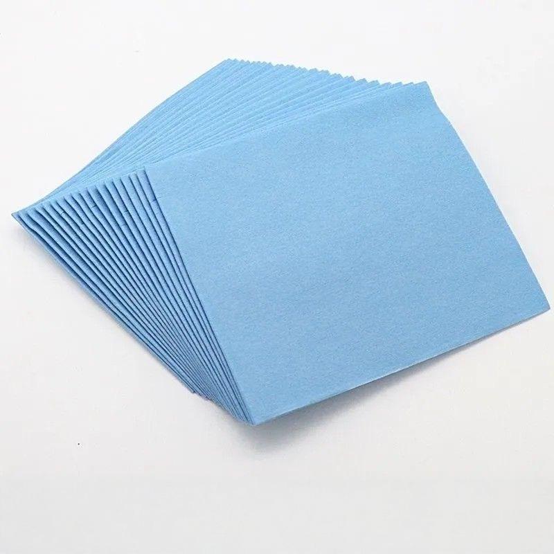 Wood pulp +polyester industrial wipes